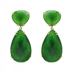 Pendientes Jade Verde