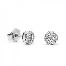 Pendientes Roseta Diamantes