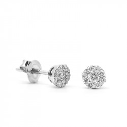Pendientes Roseta Diamantes