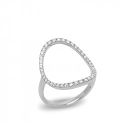 Anillo Calado Oval Diamantes