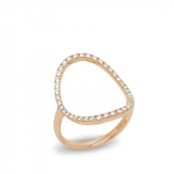 Anillo Calado Oval Diamantes