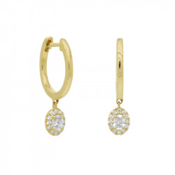 Pendientes Diamante Oval