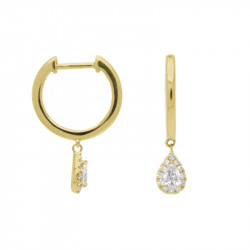 Pendientes Diamante Pera