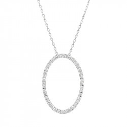 Colgante Calado Oval Diamantes