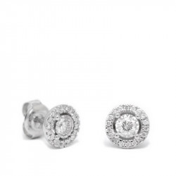 Pendientes Roseta Diamantes