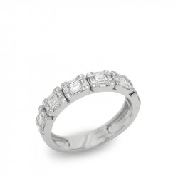 Anillo Brillantes y Baguettes