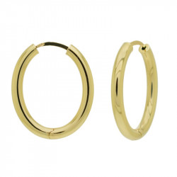 Pendiente Aro Oval Liso