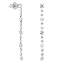 Pendiente Largo Diamantes...