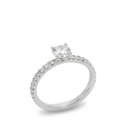 Anillo Diamantes Centro...