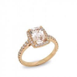 Anillo Morganita Diamantes