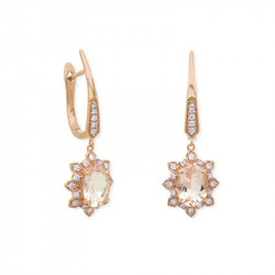 Pendientes Morganita Diamantes
