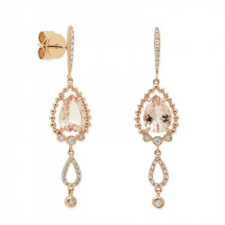 Pendientes Morganita Diamantes