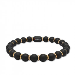 Pulsera Bolas Cerámica Oro...