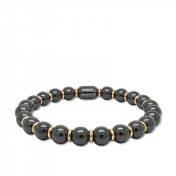 Pulsera Bolas Cerámica Oro...