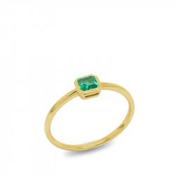 Solitario Chatón Esmeralda