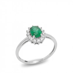 Anillo Orla Esmeralda...