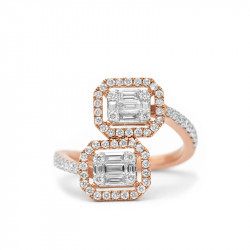 Anillo Doble Baguettes...