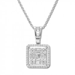 Colgante Baguettes Brillantes