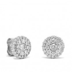 Pendientes Roseta Diamantes