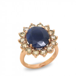 Anillo Zafiro Orla...