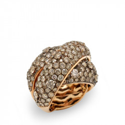 Anillo Cruzado Pavé...