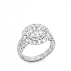 Anillo Roseta Diamantes