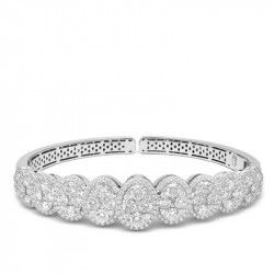 Pulsera Rosetas Brillantes
