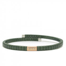 Pulsera Cerámica Verde Oro...