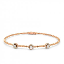 Pulsera Bolitas Rosetas...
