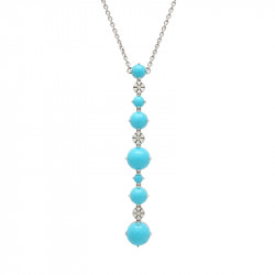 Gargantilla Turquesa Diamantes