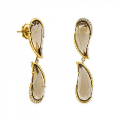 Pendientes Fumé Diamantes