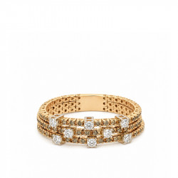 Anillo Riviere Diamantes Brown