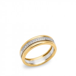 Anillo Triple Bicolor...