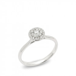 Anillo Roseta Diamantes...