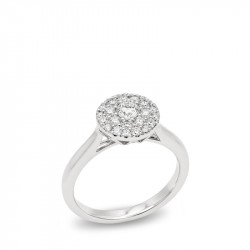 Anillo Roseta Diamantes...