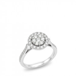 Anillo Roseta Diamantes