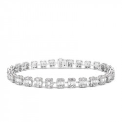Pulsera Brillantes y Baguettes