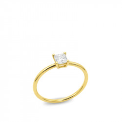Solitario princesa 0.30 ct
