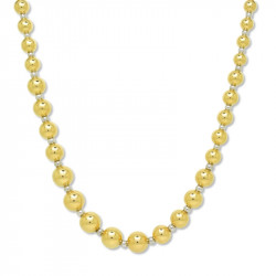 Collar bolas oro amarillo y...
