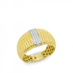 Anillo gallonado brillantes...