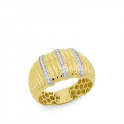 Anillo gallonado brillantes...
