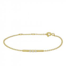 Pulsera 1 brillante oro...