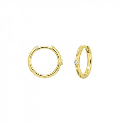 Aros 1 brillante oro amarillo
